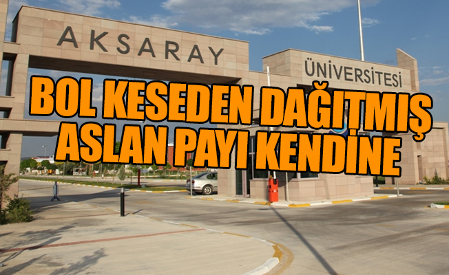 Rektör kendi ödeneğini yüzde 600 arttırdı