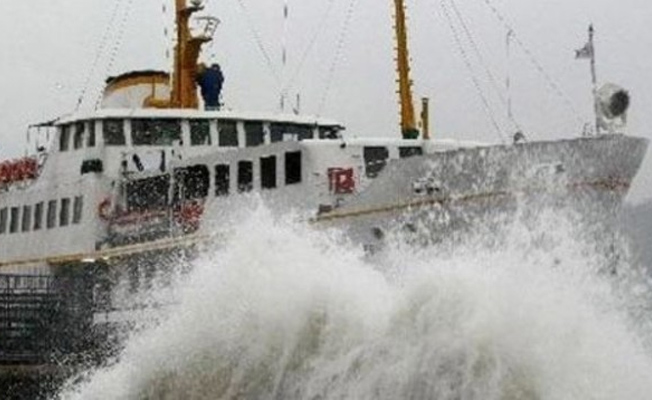 İstanbul'da deniz ulaşımına lodos engeli