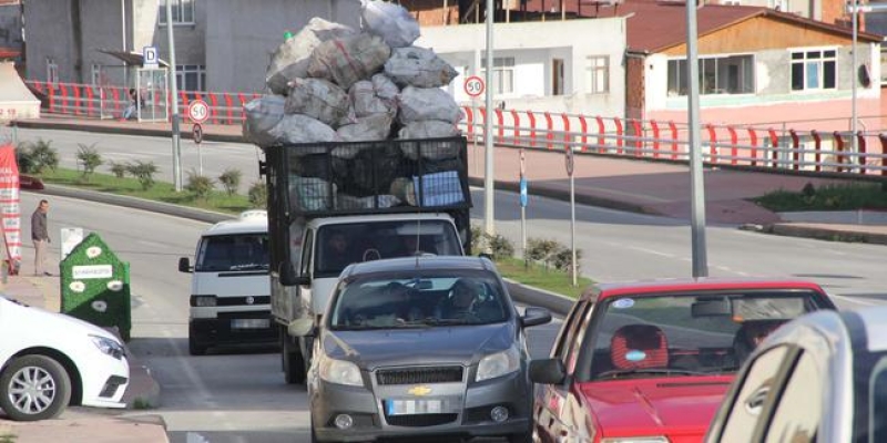 Trafikte korkutan görüntü