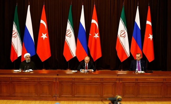 Putin, Erdoğan ve Ruhani'den ortak bildiri: Gerilimi azaltma bölgeleri egemenliğe zarar vermemeli