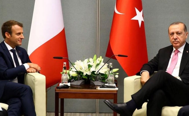 Cumhurbaşkanı Erdoğan, Macron'la görüştü