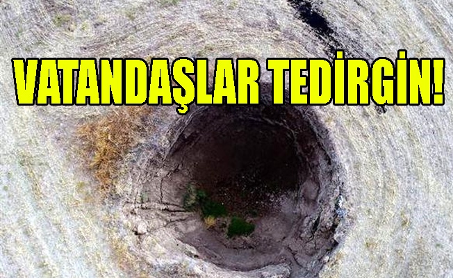 Tarlalarda dev çukurlar oluştu, köylüler taşınmaya hazırlanıyor!