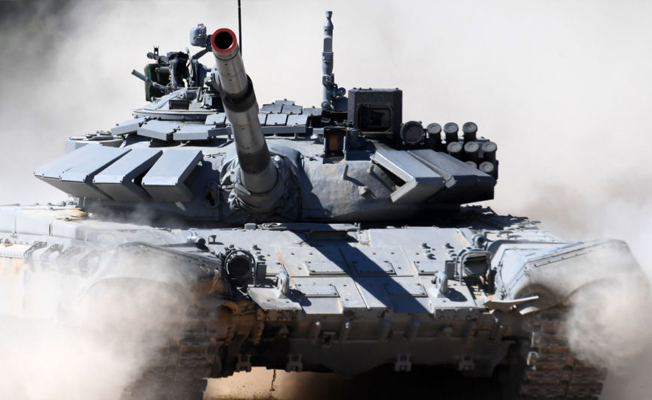 Tank ile bombalı araç arasındaki düello böyle görüntülendi