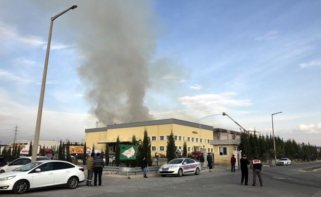 Yumurta tesisinin deposunda korkutan yangın