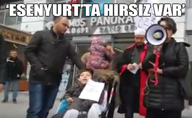 Esenyurt'taki konut mağdurlarından eylem