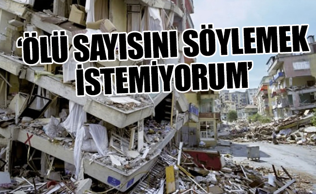 Bakan'dan korkutan deprem açıklaması