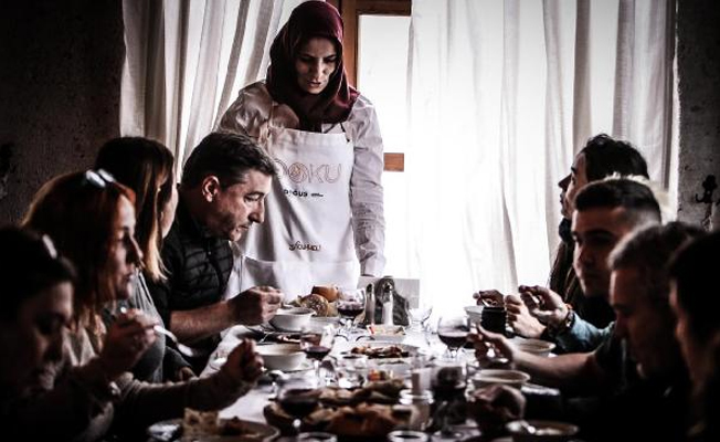 Dünyaca ünlü şefler Uçhisar'da yöresel yemeklerin tatlarına baktılar