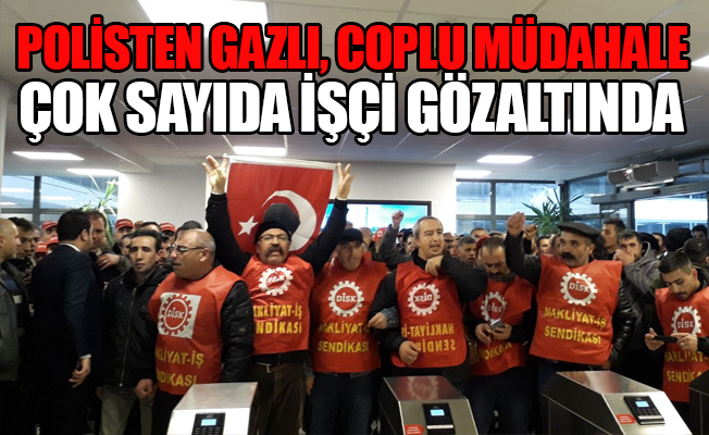 işçiler Çankaya Belediyesi'ni işgal etti