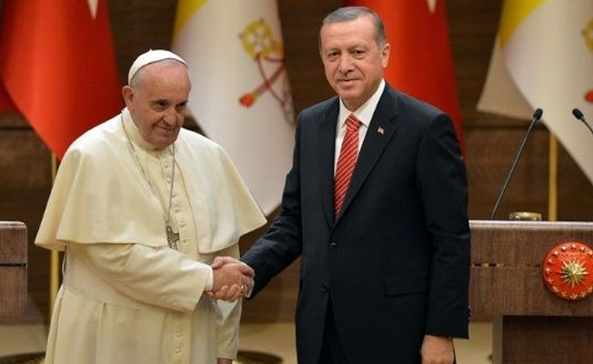 Erdoğan Papa ile görüştü