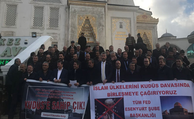 Esenyurt İl Dernekler Birliği'nden ABD’nin Kudüs kararına tepki
