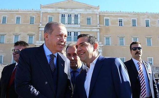 Yunanistan'da Erdoğan onuruna verilen akşam yemeğinde dostluk mesajları