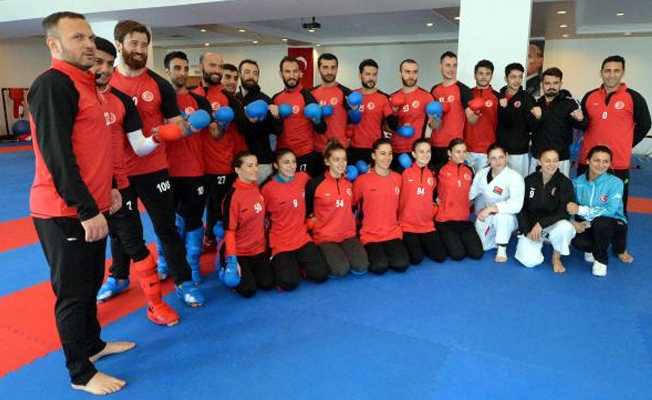Karate Milli Takımı, olimpiyata hazırlık için Palandöken'de