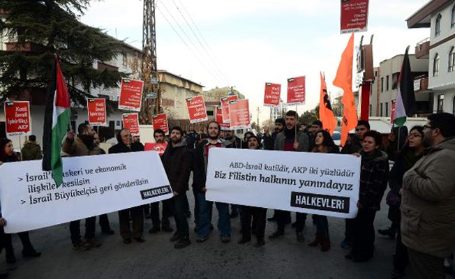 Halkevlerinden Kudüs protestosu