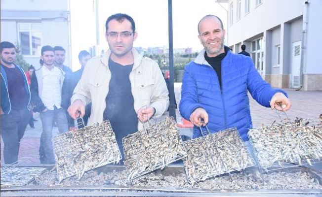 2 ton hamsiyi 1 saatte tükettiler
