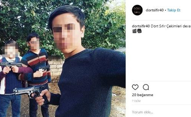 Lise öğrencileri mafya dizisi çekti