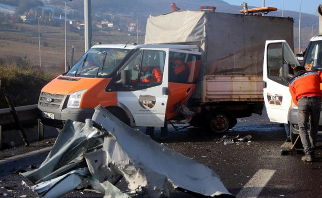 Bolu'da feci kaza!