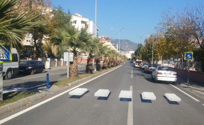 Yaya güvenliği için 3 boyutlu yaya geçidi yapıldı