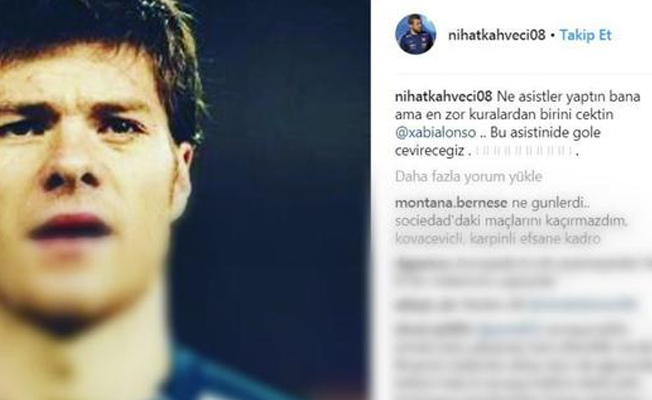 Nihat Kahveci'den Xabi Alonso'ya mesaj