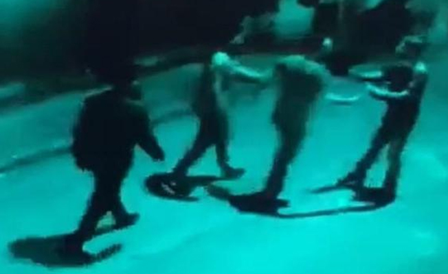 Özel harekat polisinin karıştığı kavga güvenlik kameralarında