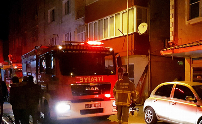 Elektrikli şofben yangın çıkardı