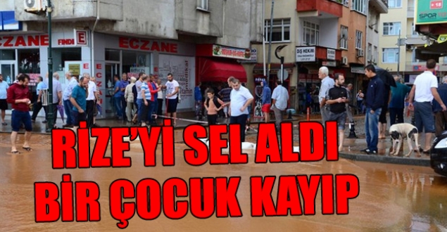 Fındıklı'yı sel aldı!