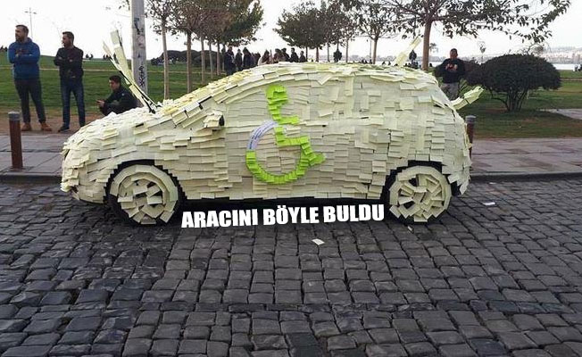 İzmir'de 'engelli park yeri' tepkisi