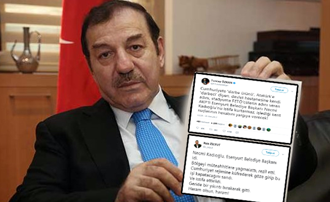 Esenyurt Belediye Başkanı'nın istifası sonrasında sosyal medya teneke çaldı