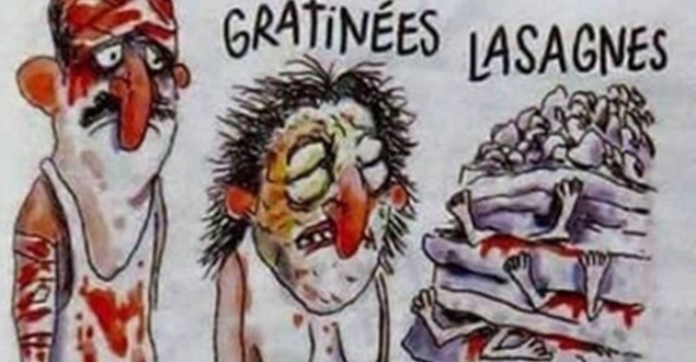 Charlie Hebdo'dan makarna benzetmesi
