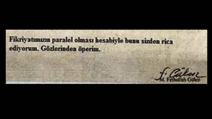 Gülen imzalı mektup bulundu: ‘Salıver hakim’