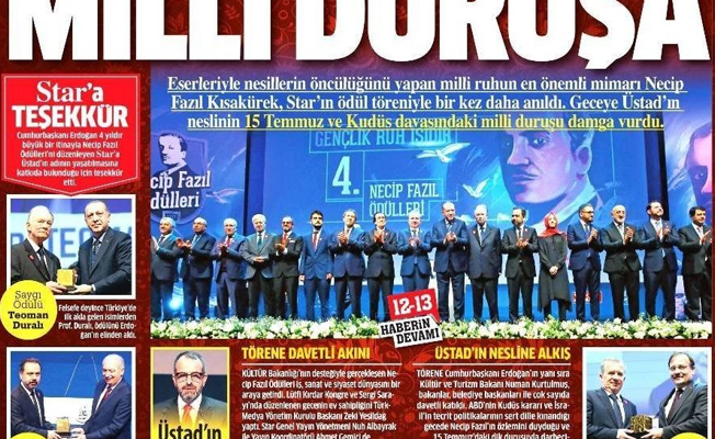 Necip Fazıl'ın torunundan Star gazetesine tepki!