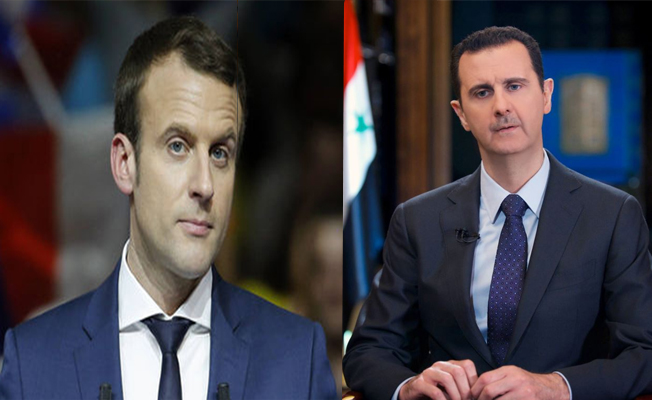 Macron: Rusya ve İran sahada kazandı; Esad kalacak
