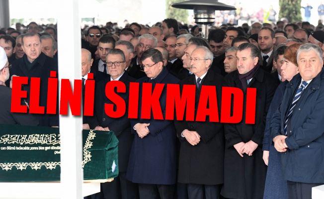 Mesut Yılmaz'ın oğlunun cenazesinde soğuk rüzgarlar