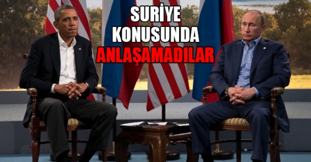 Suriye konusunda anlaşamadılar
