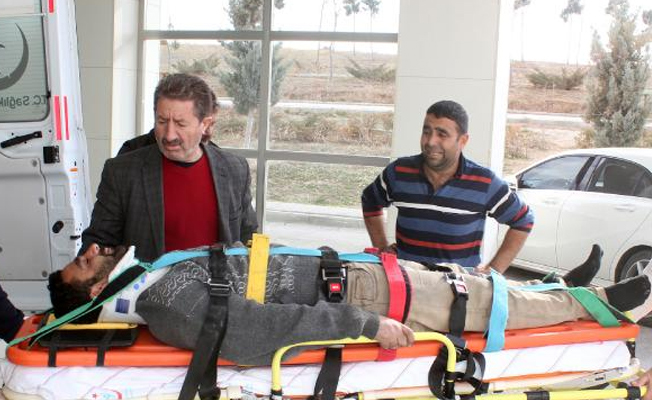 4 metre yükseklikten düşen işçi ağır yaralandı!