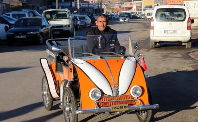 1500 lira maliyetle o otomobili yaptı!