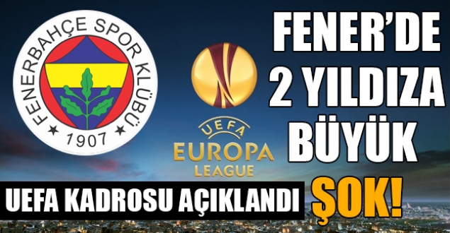 Fenerbahçe'nin UEFA kadrosu belli oldu