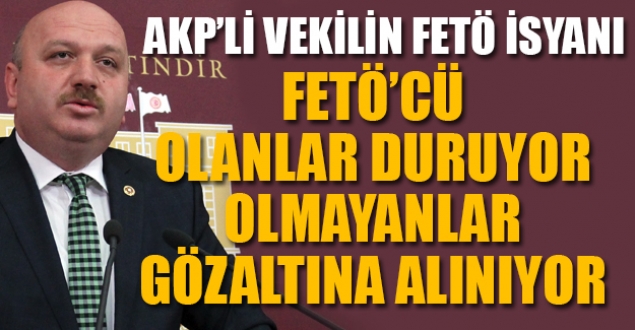 AKP'li vekilin FETÖ isyanı