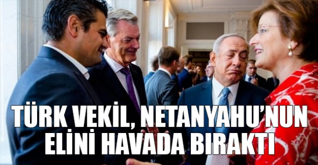 Türk vekil Netanyahu'nun elini sıkmadı