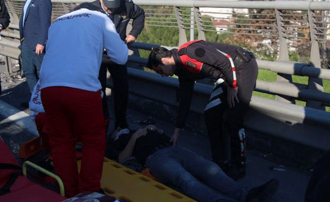 Köprü çıkışında zincirleme trafik kazası: 2 yaralı!