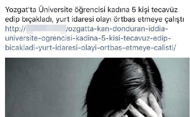 Asılsız tecavüz iddiasında bulunan öğrenciler tespit edildi!