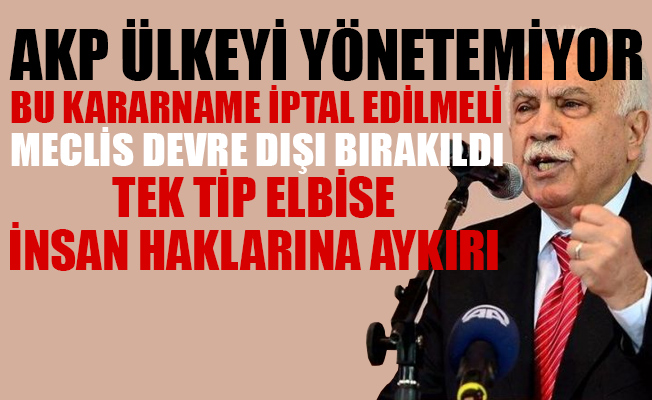 Doğu Perinçek, hükümeti fena bombaladı