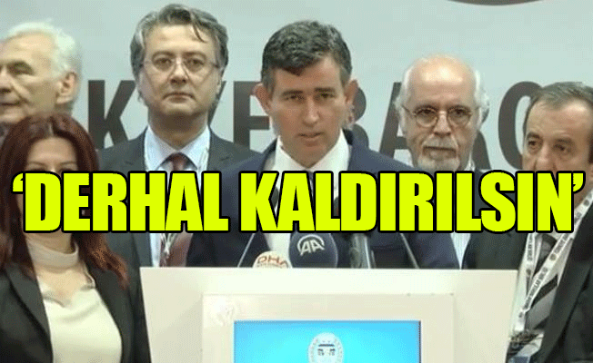 Sonuç bildirgesini TBB Başkanı Feyzioğlu açıkladı!