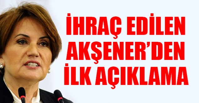 MHP'den ihraç dilen Meral Akşener'den ilk açıklama