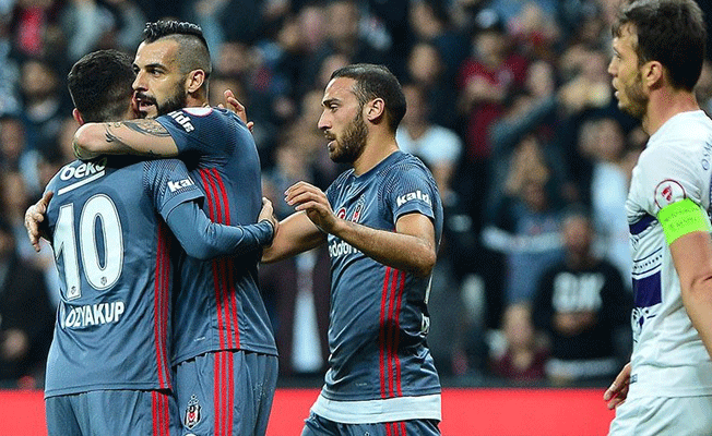 Beşiktaş-Osmanlıspor'u 4-1 mağlup etti