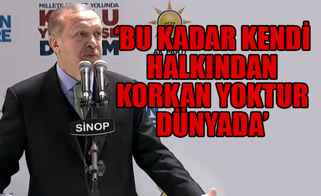 Erdoğan geldi, Türkiye'nin en mutlu şehri Sinop karıştı