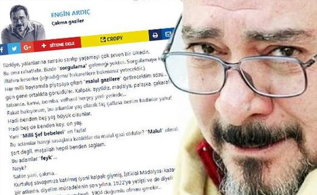 'Çakma gaziler' diyen Sabah yazarı Engin Ardıç'tan şehit yazısı: Tükürün