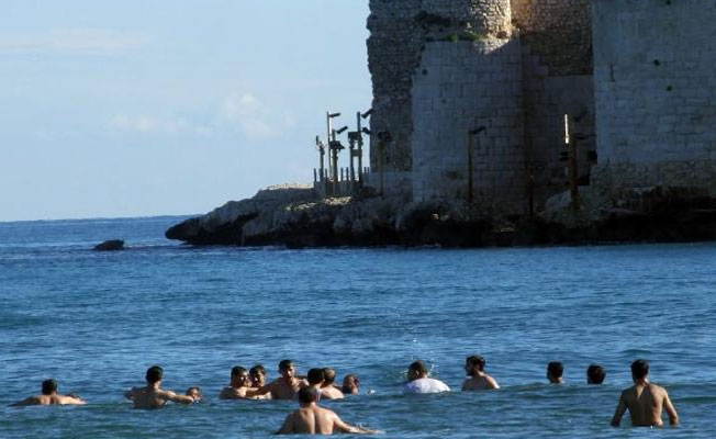 Mersin'de ocakta deniz keyfi