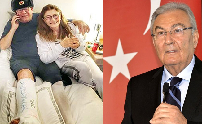 Deniz Baykal'dan ayağını kıran Ertuğrul Özkök'e telefon