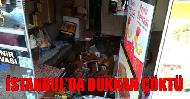 Fatih'te tatlı dükkanı çöktü: Yaralılar var