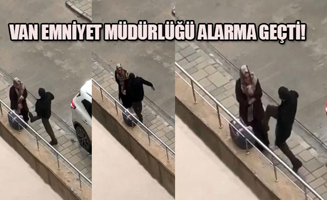 Özel ekipler caddede şiddet uygulayan adamın bulunması için seferber oldu!